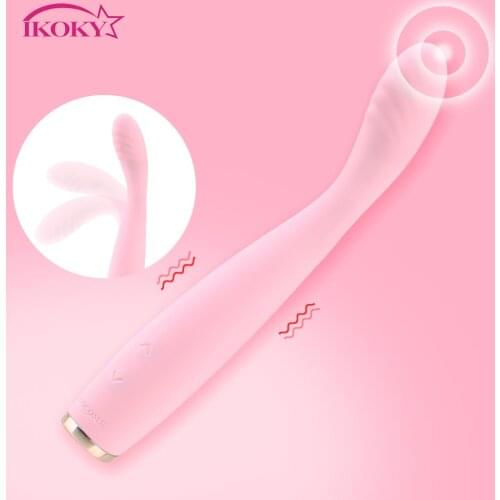 IKOKY AV Vagina Vibrator G Spot Vibrating Dildo Clitoris Stimulator Magic Wand Vaginal Clitoris Sex Massager Sex Toys for Woman