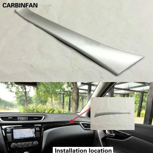 High quality ABS Glovebox paper Cover Upgrade decoration trim Sticker For 2014 2015 2016 Nissan Qashqai
