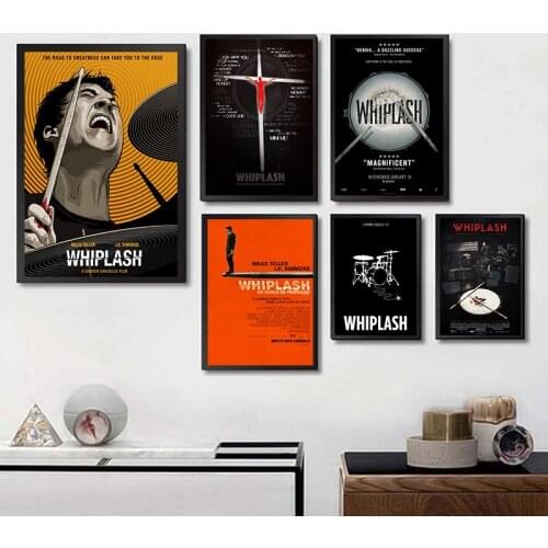 Whiplash Posters Movie White Coated Paper Prints High Definition Clear Image Home Decoration Livingroom Bedroom Bar