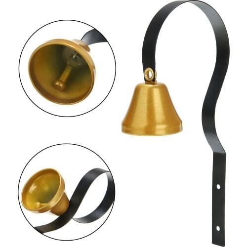 1set Retro Doorbell Wall Mounted Metal Shopkeepers Bell Doorbell Alert Doorbell Home Decoration