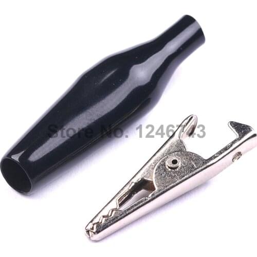 10PCS Small Alligator Clip With Jacket Power Supply Clip