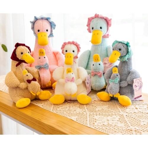 2set duck Christmas soft doll pretty pillow creative bed plush toy good quality lovely Soothing doll children birthday gift