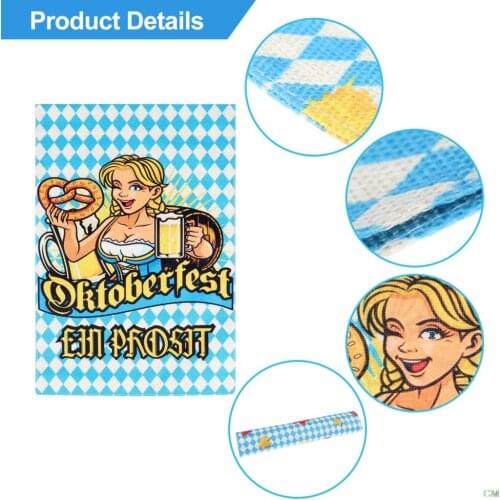 2 Pcs Oktoberfest Garden Flag German Bavarian Decoration Beer Party Banner