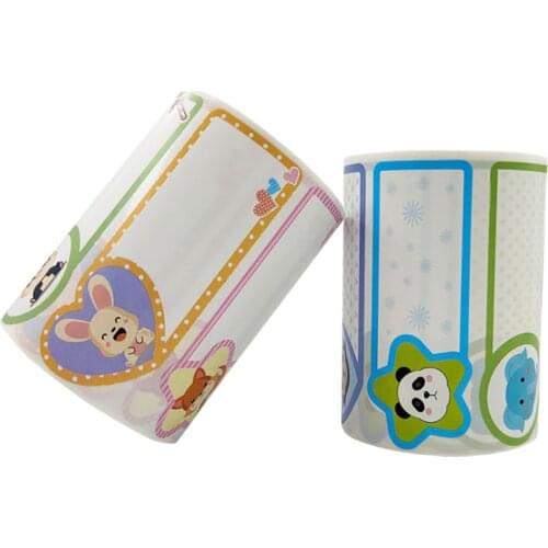 250pcs Cartoon Handwritten Baby Bottle Stickers Waterproof Kitchen Refrigerator Reminder Stickers Food Storage Sealing Label