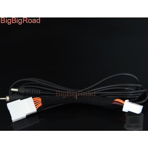 BigBigRoad Car Rear View Parking Camera Adapter Connector Wire 12pins For Mazda 3 Mazda3 Axela Sedan BM 2014 2015 2016 2017
