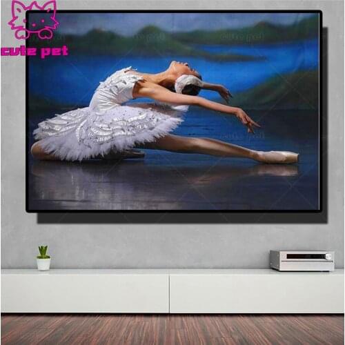 Diy diamond painting Ballet girl art full square embroidery 5d Cross Stitch rhinestone mosaic diamond handmade products Decor