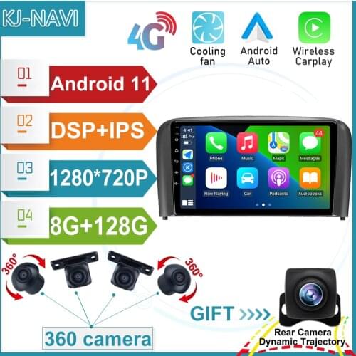 Android 11 6+128GB CARPLAY For Volvo S80 1998 - 2006 DVD Car Radio Video Stereo Player GPS Multimedia NO DVD