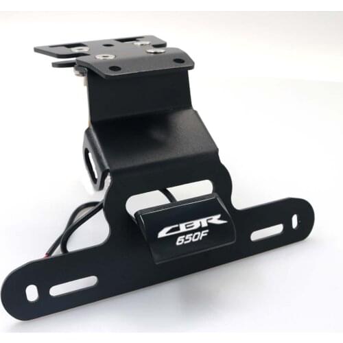 License Plate Holder For HONDA CBR650F CB650F CBR 650F 14-18 Motorcycle Fender Registration Frame LED Bracket