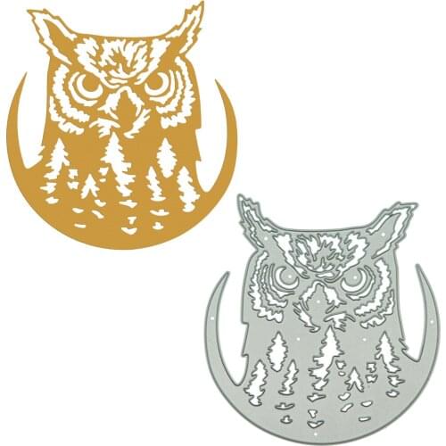 For Scrapbooking Large Size Bird Owl Shape Metal Cutting Dies Clipart Decorating Craft Paper Cutter Punch Stencil