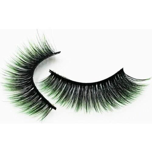 Flash girl newest E07 19 Styles 1 pairs colorful comfort and beautiful 3D Mink Eyelash custom Private Label