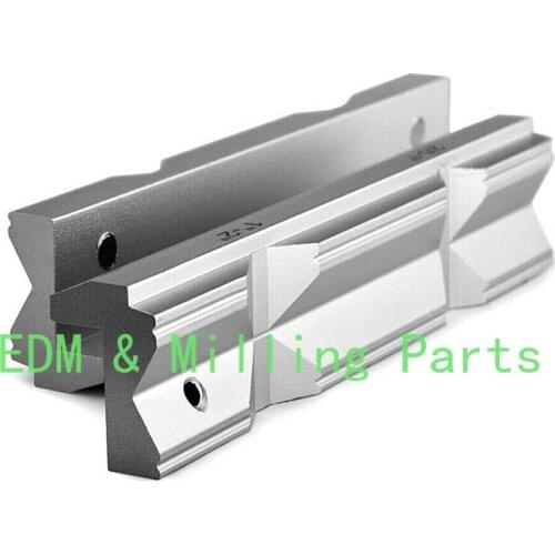 CNC Milling Steel Vise Hard Jaw Fixture V-Type Jaw Aluminum Alloy 4" or 6" For Bridgeport Mill Part