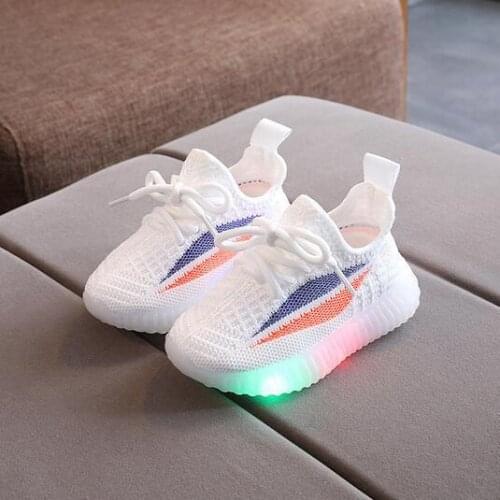 Size 21-30Child Breathable Lightweight Shoes Luminous Sneakers for Boys Girls Led Casual Sneakers Baby Toddler Shoes with Lights