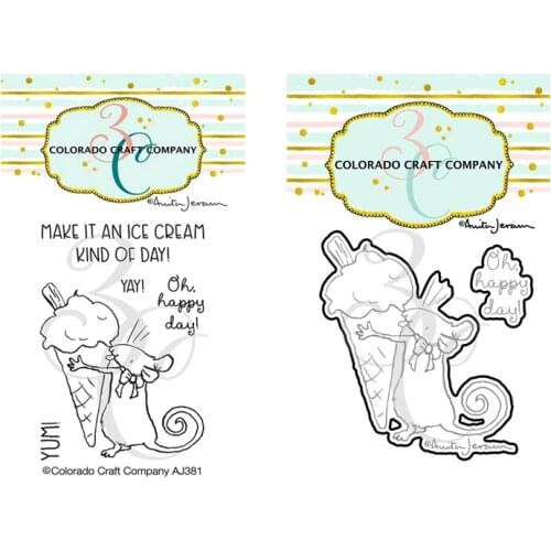 Panalisacraft cute ice cream Metal Cutting Dies And Stamps cut die scrapbooking Album Paper Card Craft Embossing