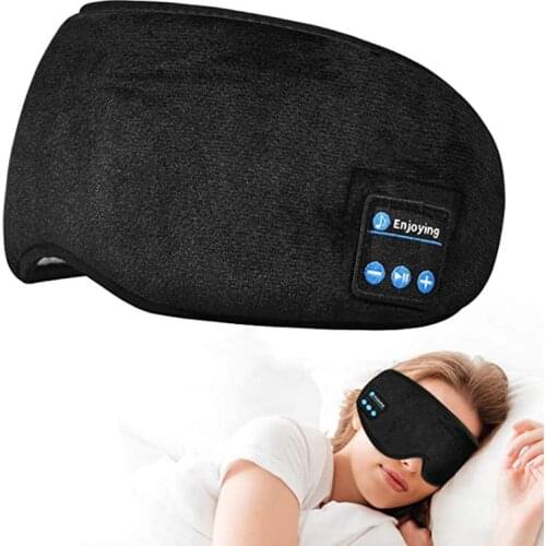 Washable Sleeping Headphone Eye Mask Wireless Bluetooth 5.0 Earphone Sleep Soft eye mask Handsfree Stereo Headset with Mic