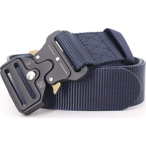 Mens Tactical Belt Military Nylon Canvas Belts Outdoor Multifunctional Training Quick Release Strap Buckle Breathable Women