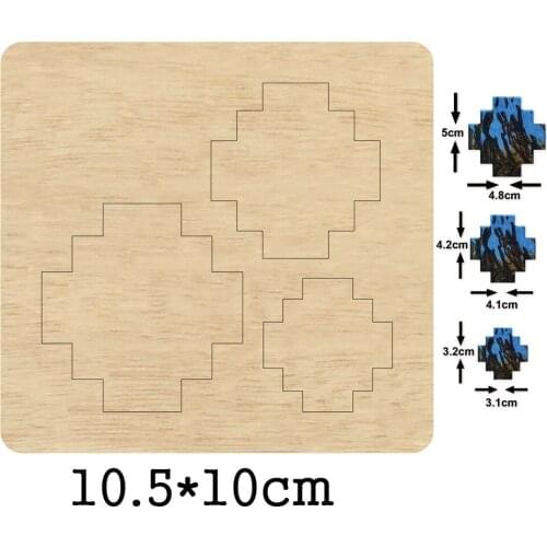 Irregular Shape Eardrop Heart Earrings Cutting Dies Wooden Dies Suitable for Common Die Cutting Machines on the Market 2020 New