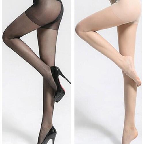 New Popular Summer Thin Plus Crotch High Elastic Transparent Sexy Stockings Solid Color Women Pantyhose