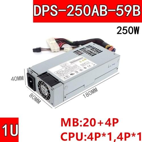 Almost New PSU For Delta IPC Security 1U 250W Power Supply DPS-250AB-59 B