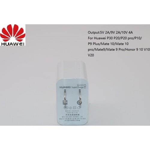 Original Huawei Supercharge charger for Mate 20 pro RS P20 P30 pro super charger 10V 4A 40W Adapter Honor Magic 2 view 20