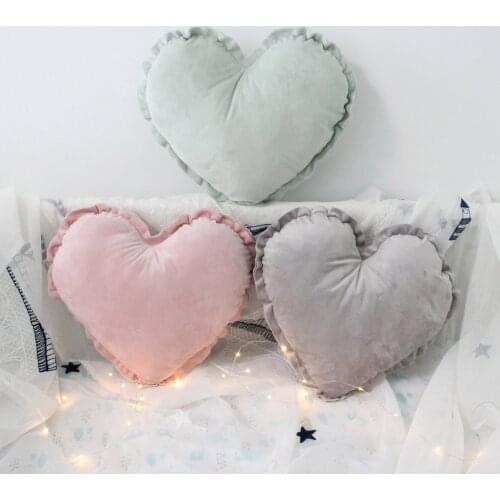 Plush Star heart Pillow Cushion Baby Pillow Cushions Birthday Gift Sweet Princess Pillow Teepee Tent Cushions