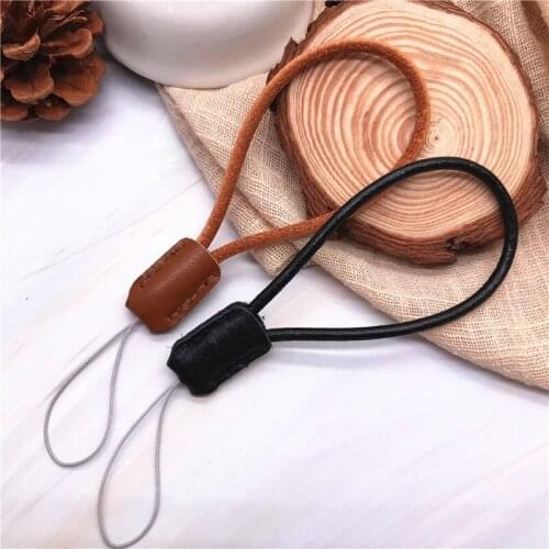 First layer cowhide genuine leather Lanyard strap for mobile phone for car key keys u-disk power bank etc. Mp3 4 lanyard straps