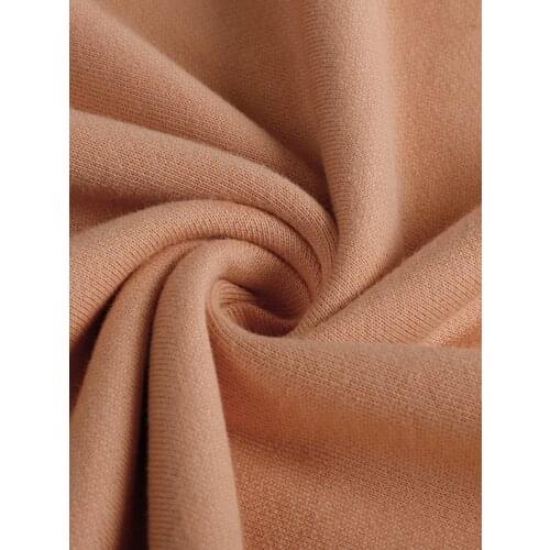 Width 72" Fashionable Soft Comfortable Pure Color Twill Cotton Fabric By The Yard For Sweater T-shirt Sports Pants Material