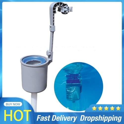 Pool Surface Skimmer Wall Mount Swimming Automatic Skimmer Corrosion-resistant ABS Compatible With Pumps for Pool Daily Clean