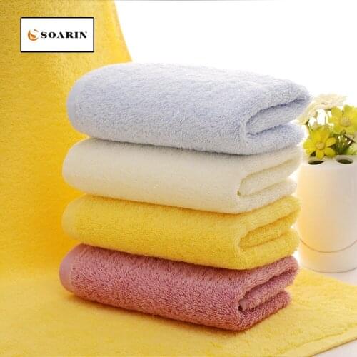 SOARIN 100% Cotton Solid Face Towel For Adults Handdoek Travel Towel Toallas Algodon Badlaken Toalhas De Rosto Absorvente Towels
