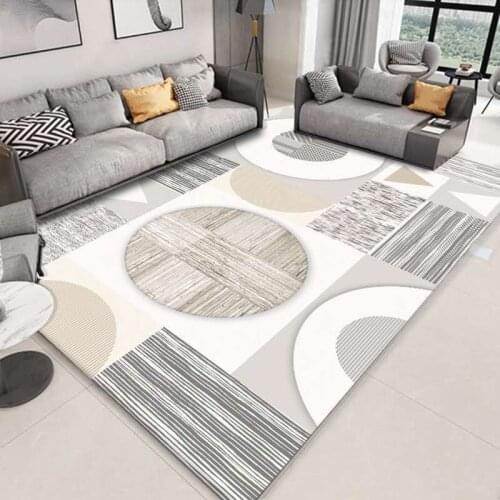 Modern Art Carpet Rug For Living Room Washable Modern Printing Geometric Floor Rug Carpet For Parlor Mat Bedroom