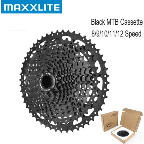 MTB 8 9 10 11 12 Speed 11-40/42/46/50T Cassette Black Steel Bike Freewheel Compatible Shimano HG freehub