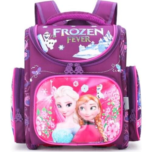 Disney EVA Waterproof School Bags Orthopedic Primary Backpacks Satchel Pink Frozen Elsa Print Schoolbag for Boys Girls Mochila