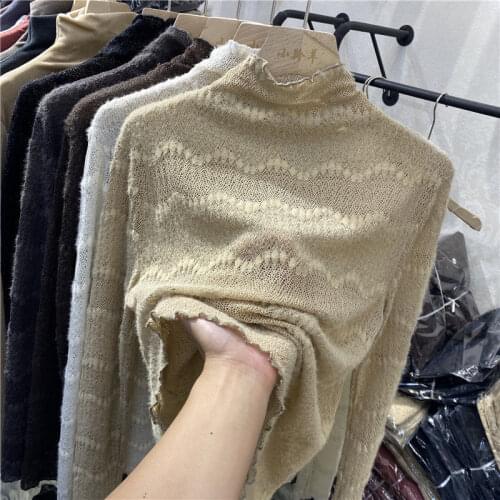 Women Blouse Womens Turtleneck Long-Sleeved Lace Shirt Autumn Winter Top Blusas Ropa De Mujer