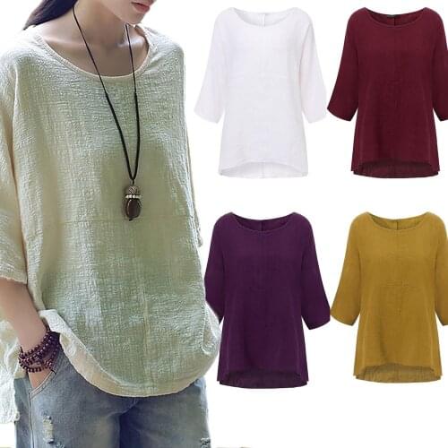 2021 Summer New Womens Tops Large Size Bat Sleeves Pure Color Spot Womens Fashion All-match T-shirt