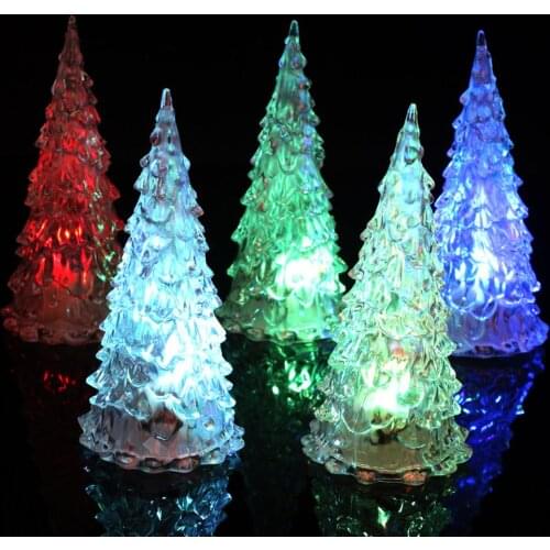 1Pc Christmas LED Colorful Decorative Lights New Years Products Christmas Tree Decorations Party Supplies Acrylic Night Gift