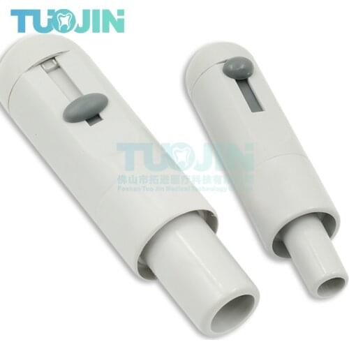 1PCS Dental Weak Or Strong Suction Head Dental Gray Saliva Swivel Sucker Suction Dental Plastic Suction Free Shipping