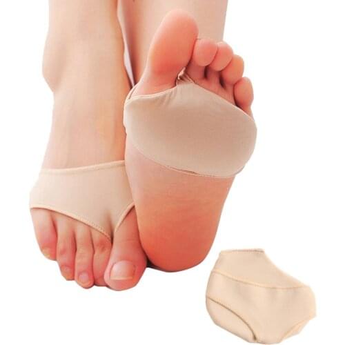 2Pcs Soft Forefoot Pad Foot Cushions Pain Relief Mat Flip Invisible High-Heeled Shoes Pads Slip-Resistant Half Yard Foot Care