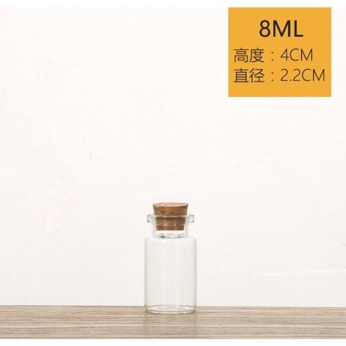 20pcs/lot 22*40mm 7ml Empty Glass Bottles With Cork DIY Wishing Star Bottles Wedding Holiday Home Decorative Craft Vials Gifts