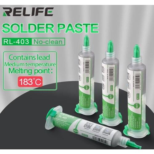 3pcs RELIFE RL-403 Solder Paste Flux No-clean Original Soldering For Phone Sn63/Pb67 Repair Tool 183