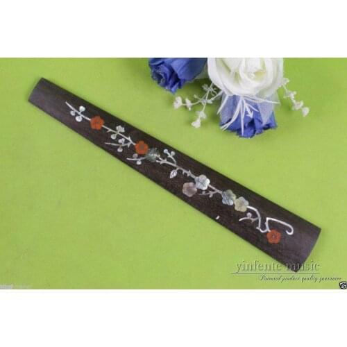 4/4 Violin Fingerboard Natural Ebony Pearl Inlay Full size violin parts #655