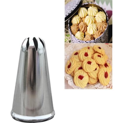 #CP4 Big Decorating Nozzle Cake Baking Cream Tools Stainless Steel Icing Piping Tips Pastry Decor