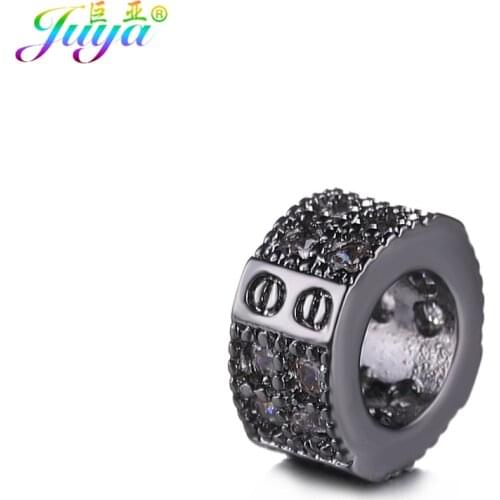 Women Men Beadwork Jewelry Findings Supplies Gold/Rose Gold/Black Screws Metal Charm Beads For Beads Jewelry DIY Making