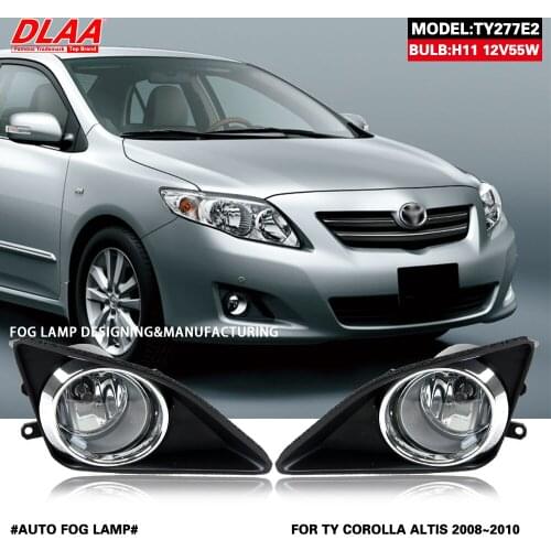 DLAA For Corolla Altis 2008 2009 2010 Front Fog Lights Car Styling Spot Light Fog Lamps With Switch - 1 Pair