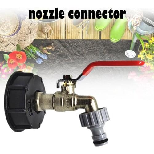 IBC Tote Tank Food Grade Drain Adapter 1/2" Garden Hose Faucet Water Tank Hose Connector Replacement Garden Supplies