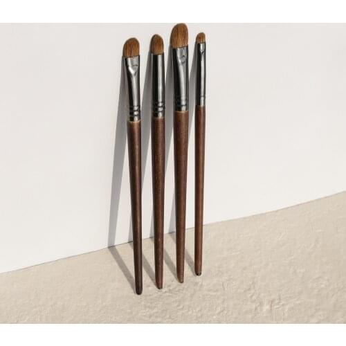 OVW Cosmetics Makeup Brushes 4pcs Weasel Synthetic Woman Makeup Accessories Eye Shadow Brush