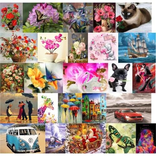 B23960 Santa Sleigh cross stitch kit people 18ct 14ct 11ct count canvas stitches embroidery DIY handmade needlework