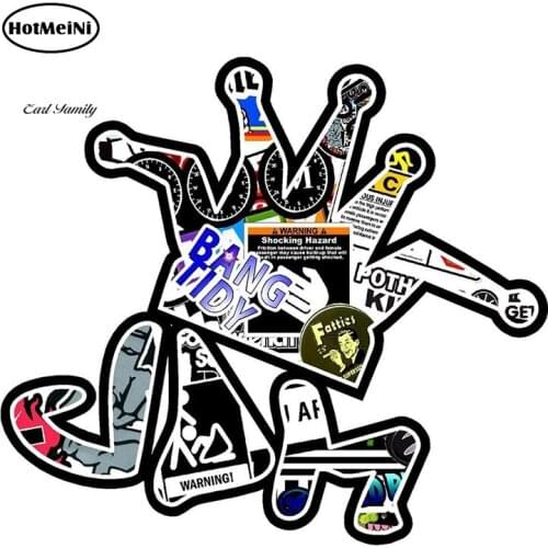 HotMeiNi 13cm X 11.6cm BANG TIDY Stickers JDM Style Funny Die Cutting Decal Auto Motor Decor Sticker Bomb Car Stickers