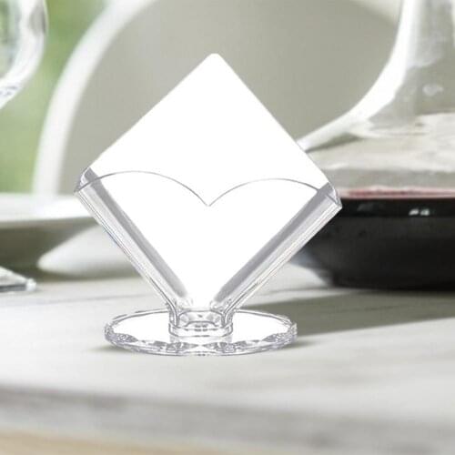 Tissue Holder Solid Multi-functional High Quality PS Creative Napkin Storage Rack For Canteen One-layer Cleaning Supplies Stand