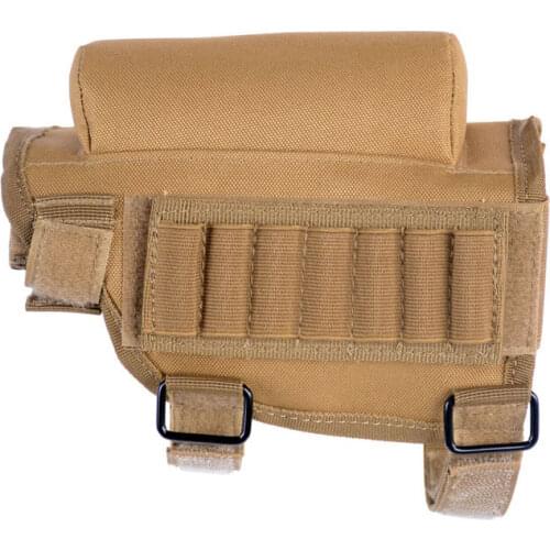 Hunting Tactical Bullet Bag Portable Military Butt Stock Rifle Cheek Rest Pouch Holder Pack Portable Gun Bag Adjustable