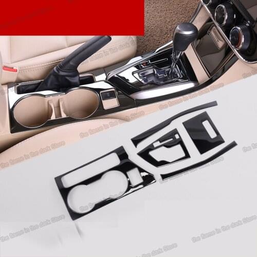 Lsrtw2017 Auto Styling Car Cup Frame Trim for Toyota Corolla 2013 2014 2015 2016 2017 2018 E170 Interior Accessories Chrome Gear