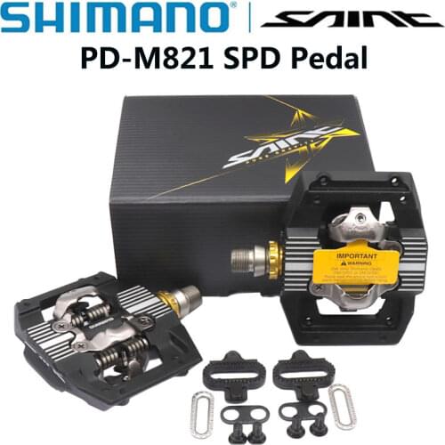 SHIMANO SAINT PD-M820 SPD Pedal XC/DH Downhill Enduro SPD Mountain Bike PedalS incl SM-SH51 Cleats+1.0 mm spacer